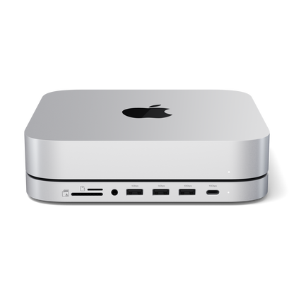 STGMMSHS Stand & Hub for Mac Mini/Studio With NVMe SSD Enclosure Silver