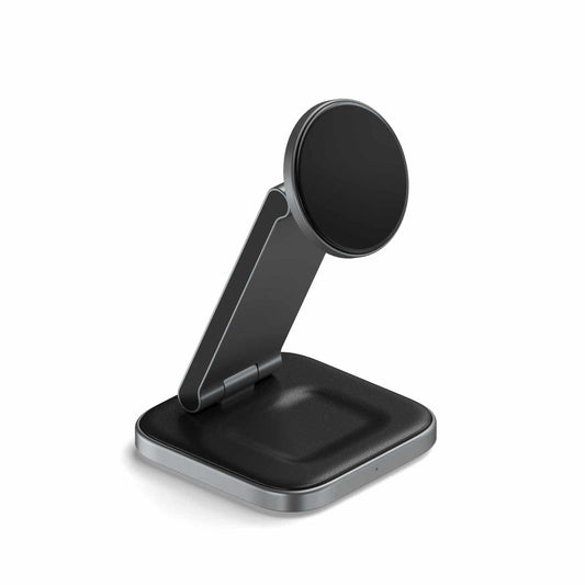 STQ31FMEA 3-In-1 Foldable Qi2 Wireless Charging Stand Space Gray