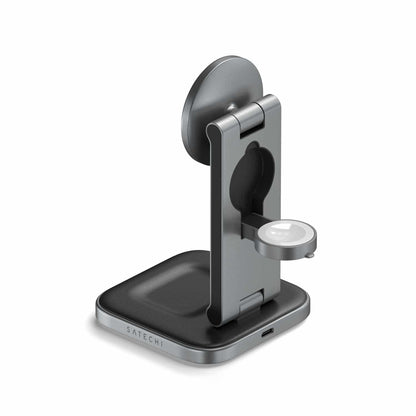 STQ31FMEA 3-In-1 Foldable Qi2 Wireless Charging Stand Space Gray