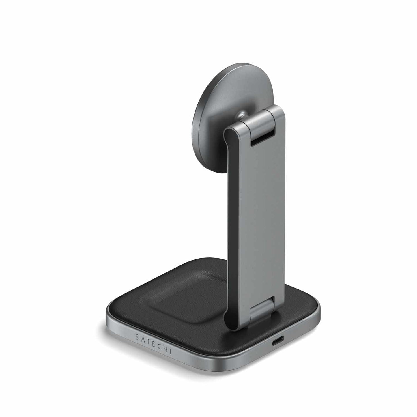 STQ21FM 2-In-1 Foldable Qi2 Wireless Charging Stand Space Gray