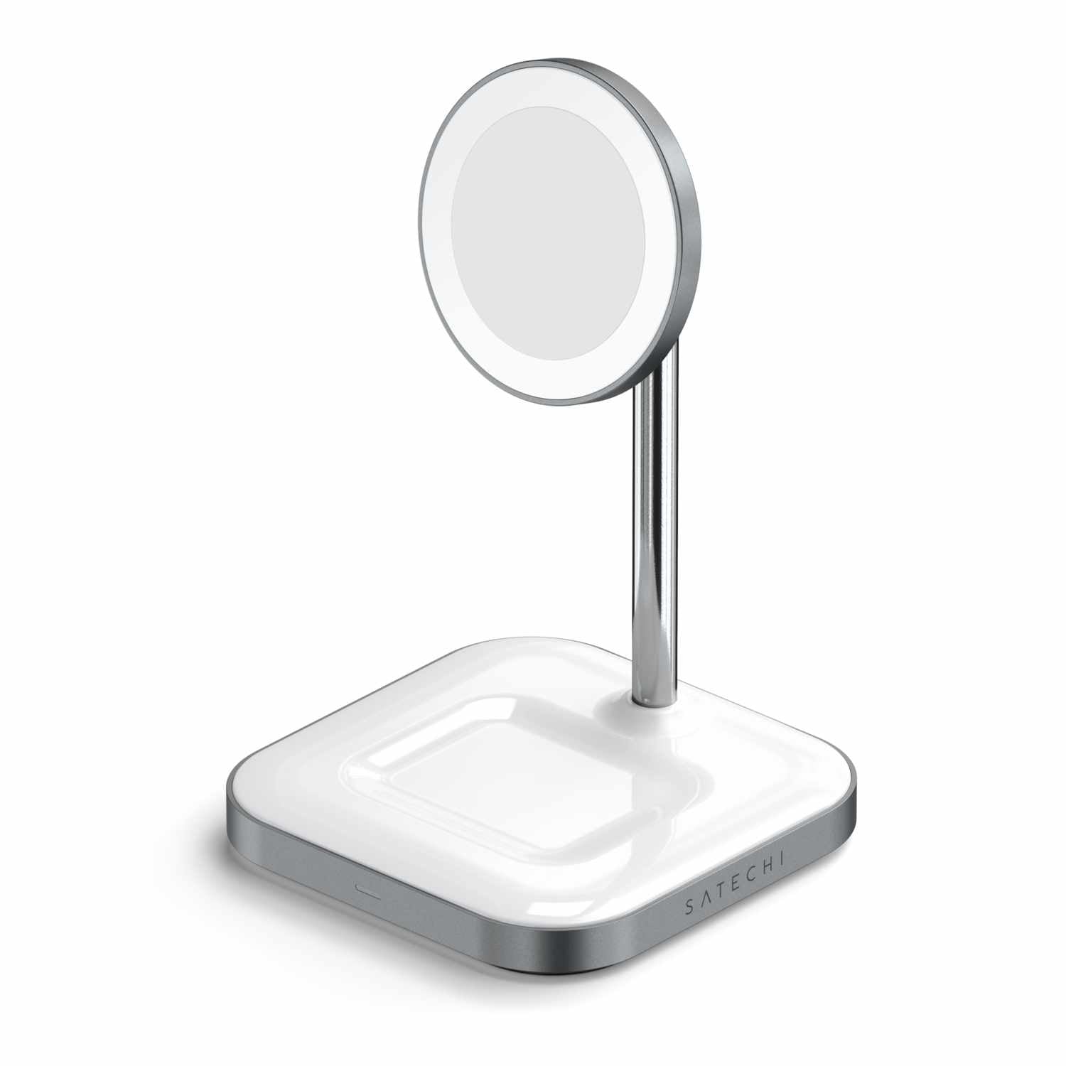 Satechi Qi Aluminum 2-in-1 Magnetic  Wireless Charging Stand Space Gray