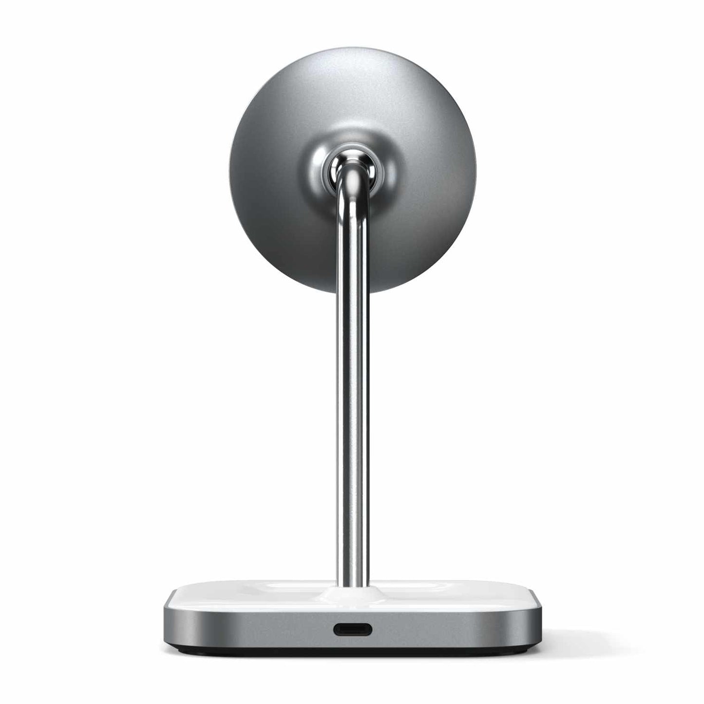 STWMCS2M Aluminum 2-in-1 Magnetic Qi Wireless Charging Stand Space Gray