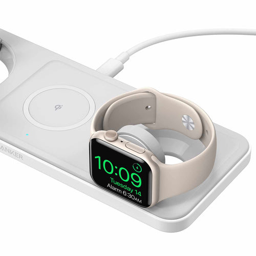 Anker MagGo Qi2 3-in-1 Wireless Charging Station 15W White
