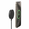 mophie Qi2 Compact Wireless Charger 15W with Built-in Kickstand Black