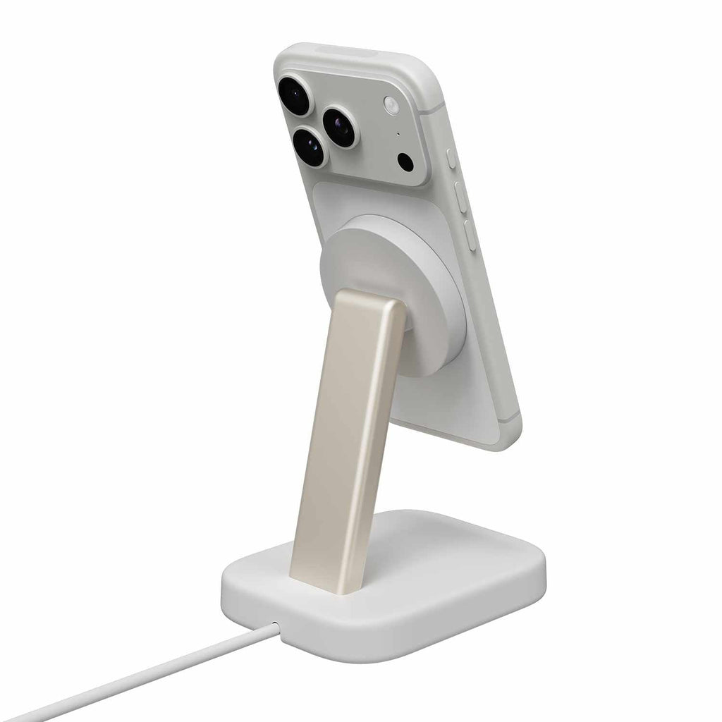 mophie Qi2 Wireless Charging Stand 15W White