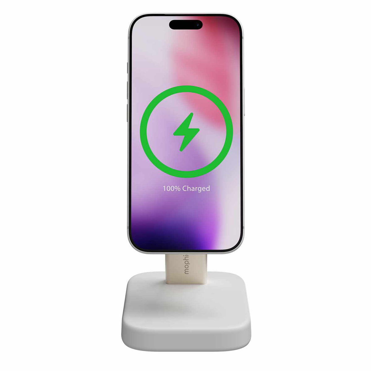 mophie Qi2 Wireless Charging Stand 15W White