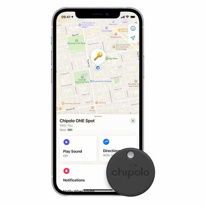 CHC21M4GYRFR/EN One Spot 4 Pack Bluetooth Item Finder (Works with the Apple Find My Network) Almost Black