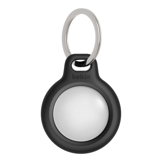 F8W973btBLK Secure Holder with Key Ring AirTag Black