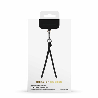 IDCDSSI23407 Cord Phone Strap Universal Coal Black