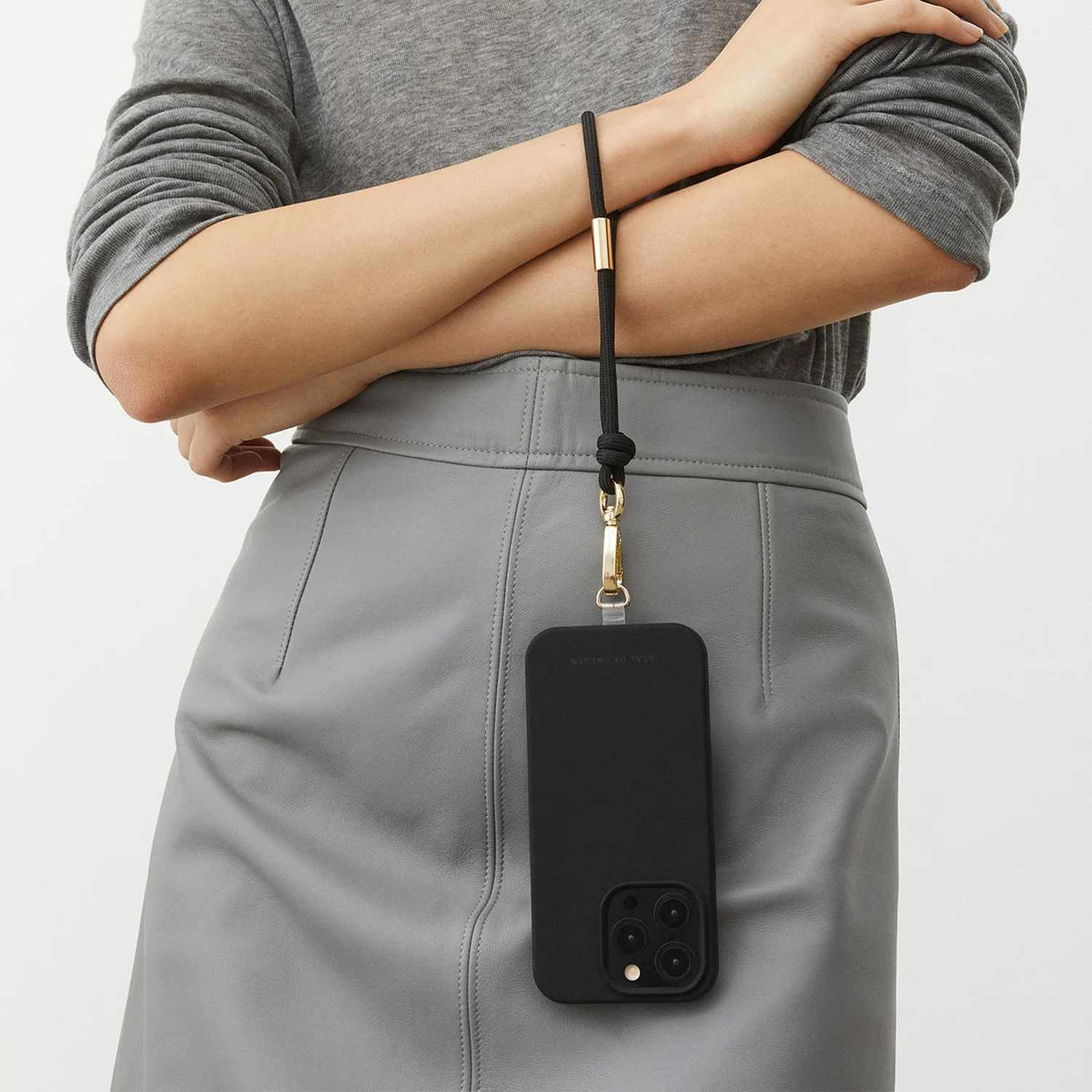 Ideal of Sweden Phone Wristlet Strap Black