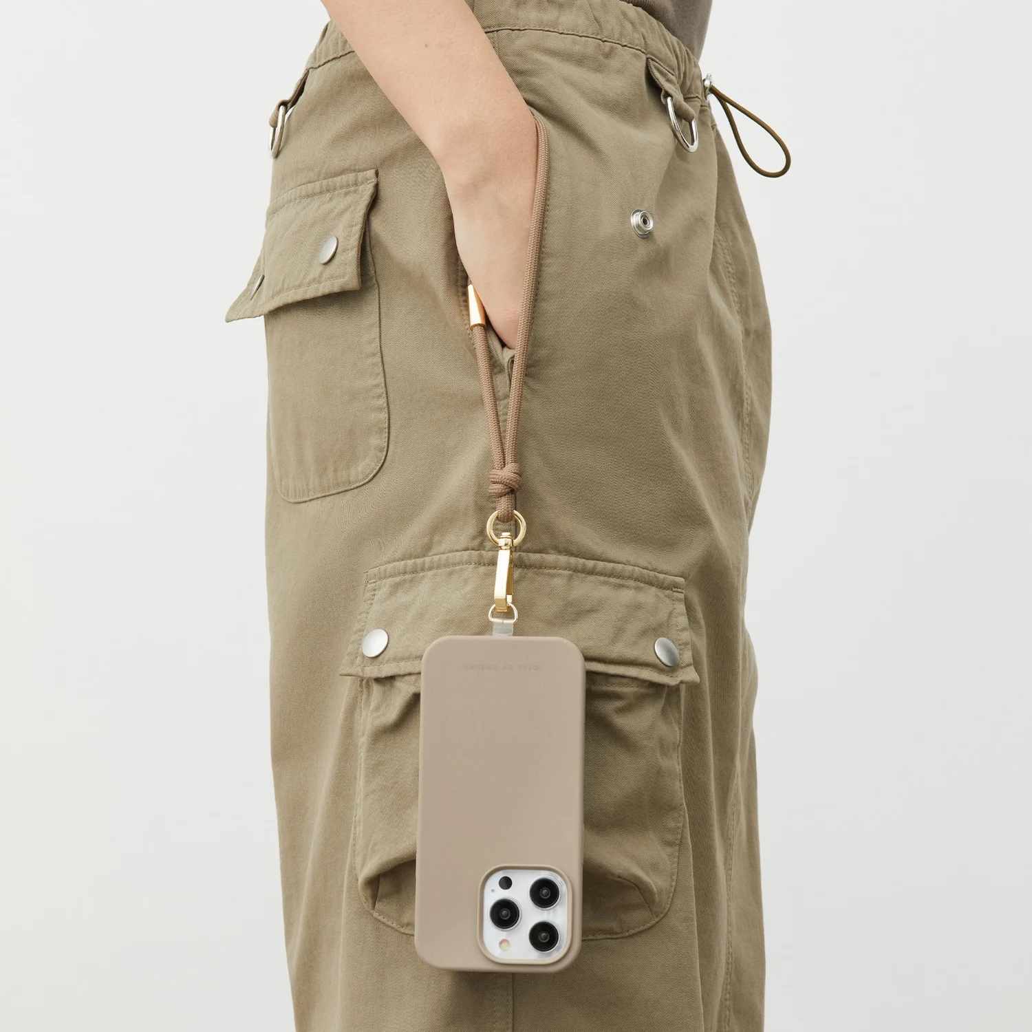 Ideal of Sweden Phone Wristlet Strap Beige