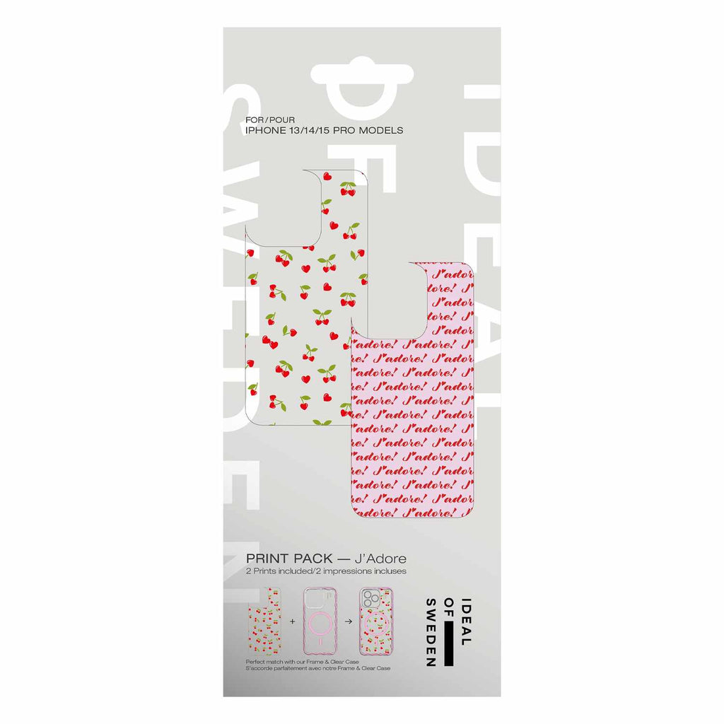 Ideal of Sweden Print Pack J'adore for iPhone 16 Pro/15 Pro/14 Pro/13 Pro