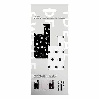 IDPP03559 Print Pack iPhone 16e/15/14/13/12/12 Pro Ecru Noir