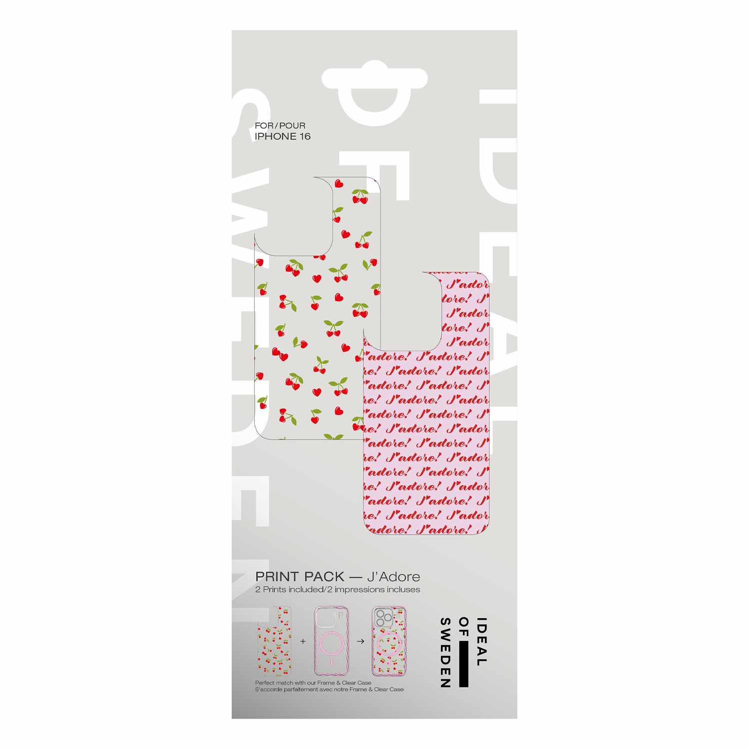 Ideal of Sweden Print Pack J'adore for iPhone 17/iPhone 16