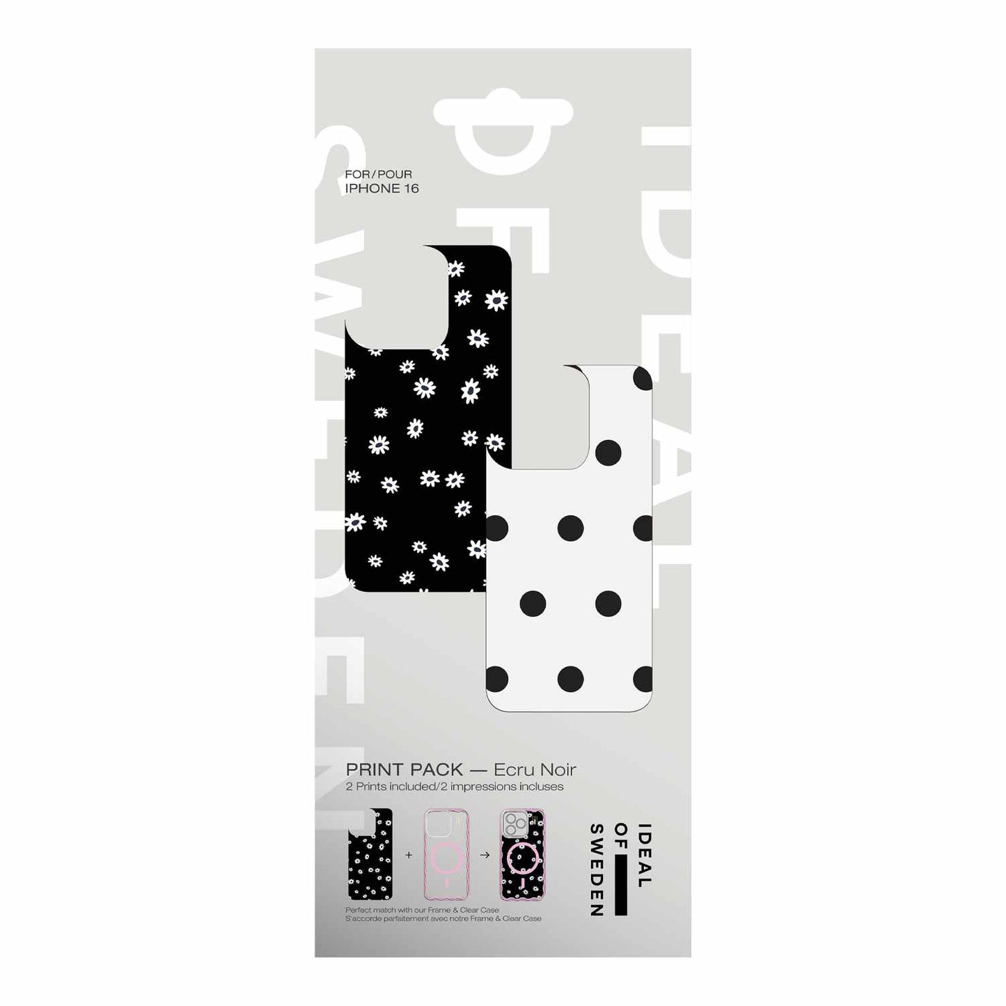 IDPP04559 Print Pack iPhone 17/16 Ecru Noir