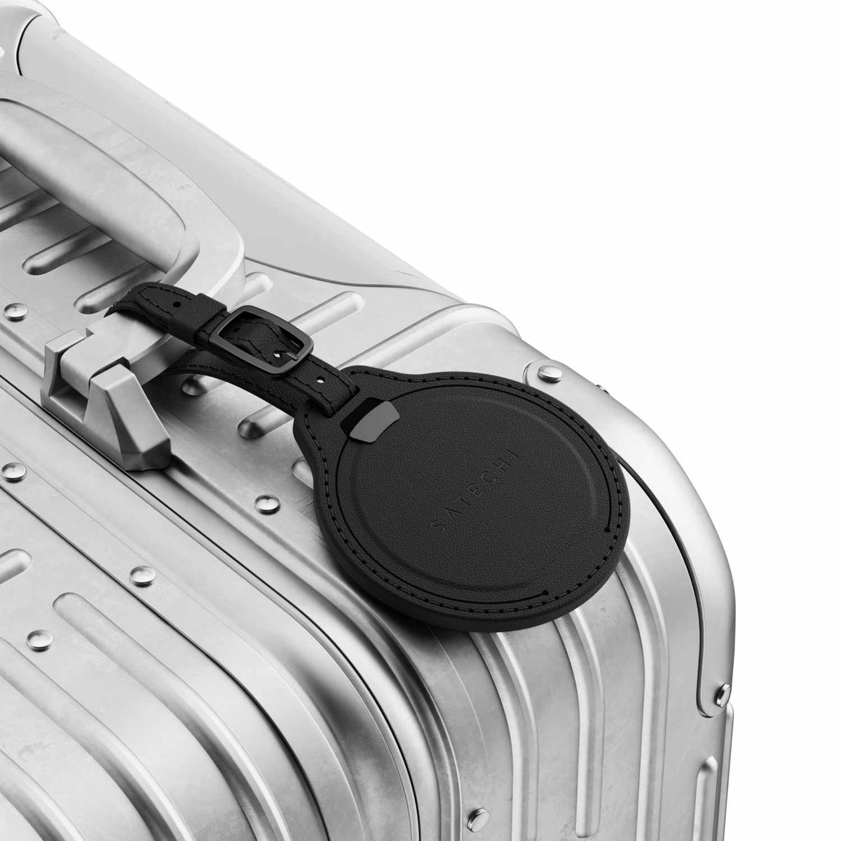 Satechi Vegan-Leather FindAll Luggage Tag Black