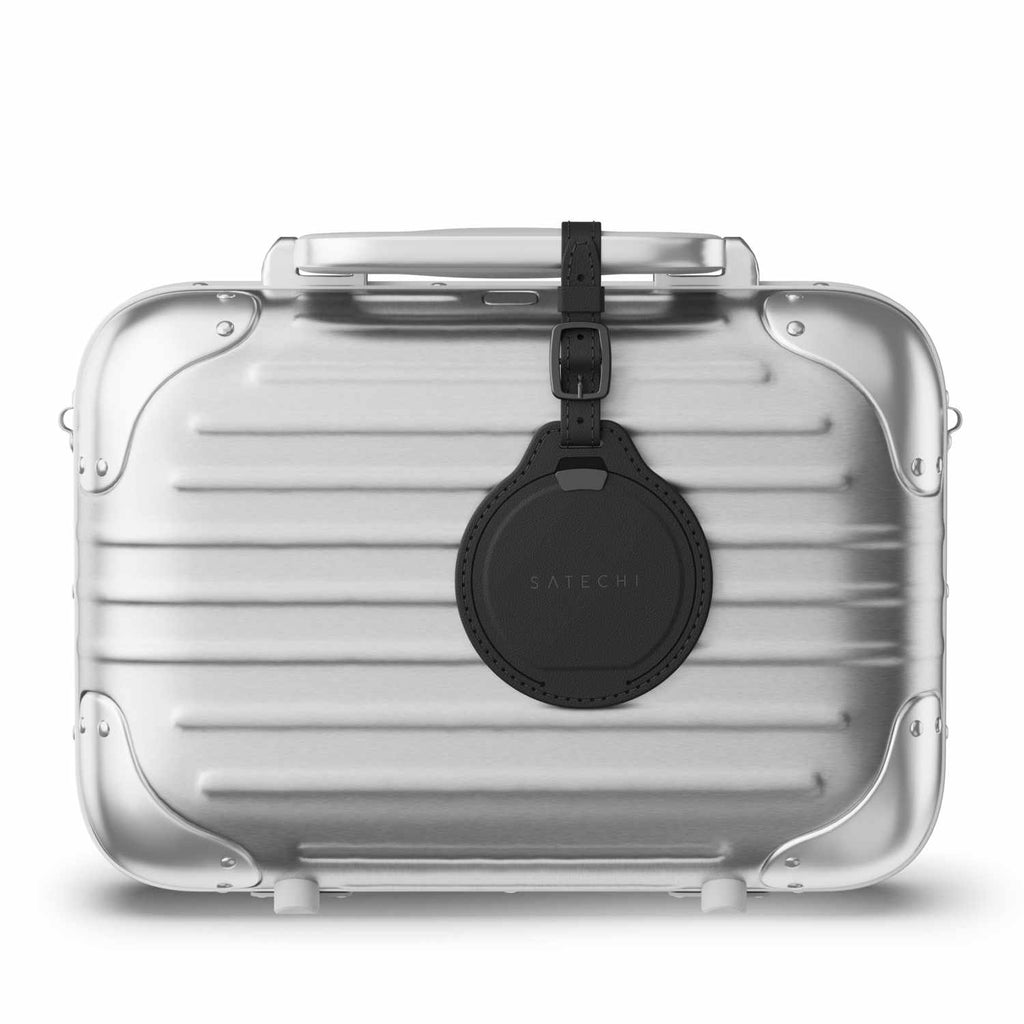 Satechi Vegan-Leather FindAll Luggage Tag Black