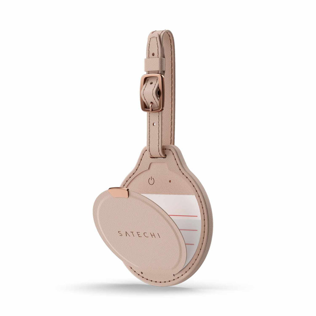 Satechi Vegan-Leather FindAll Luggage Tag Desert Rose