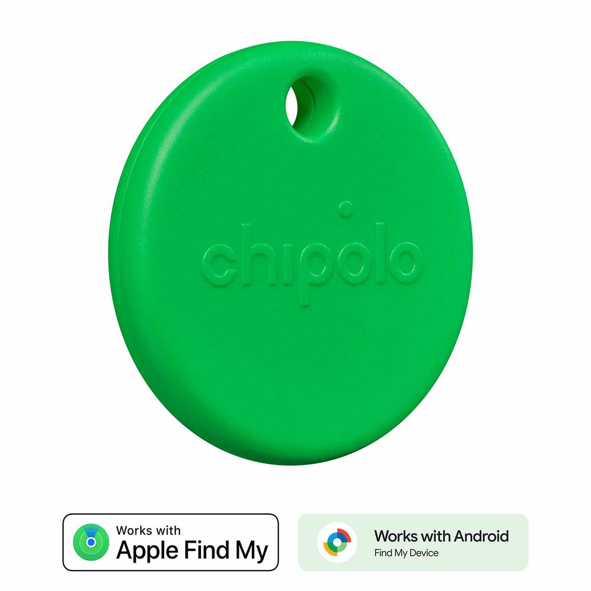 Chipolo POP Tracking Tag  (Works with Google’s Find My Device or Apple Find My) Green