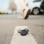 Chipolo POP 4 Pack Tracking Tag (Works with Google’s Find My Device or Apple Find My) Black