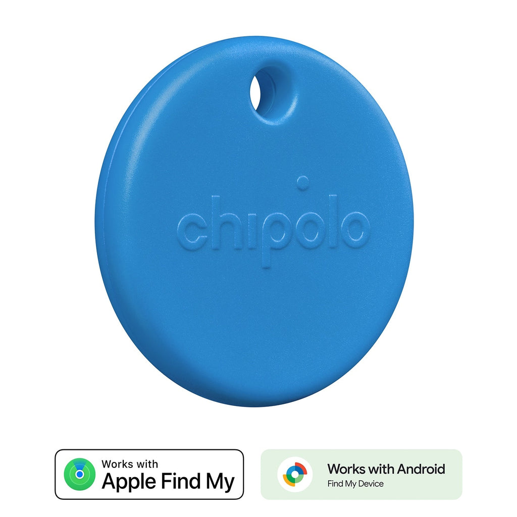 Chipolo POP Tracking Tag (Works with Google’s Find My Device or Apple Find My) Blue - GekkoTech
