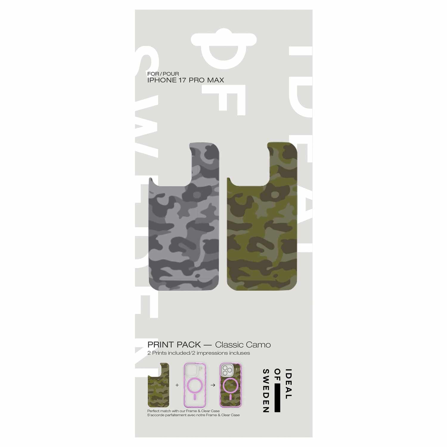 Ideal of Sweden Print Pack Classic Camo for iPhone Air