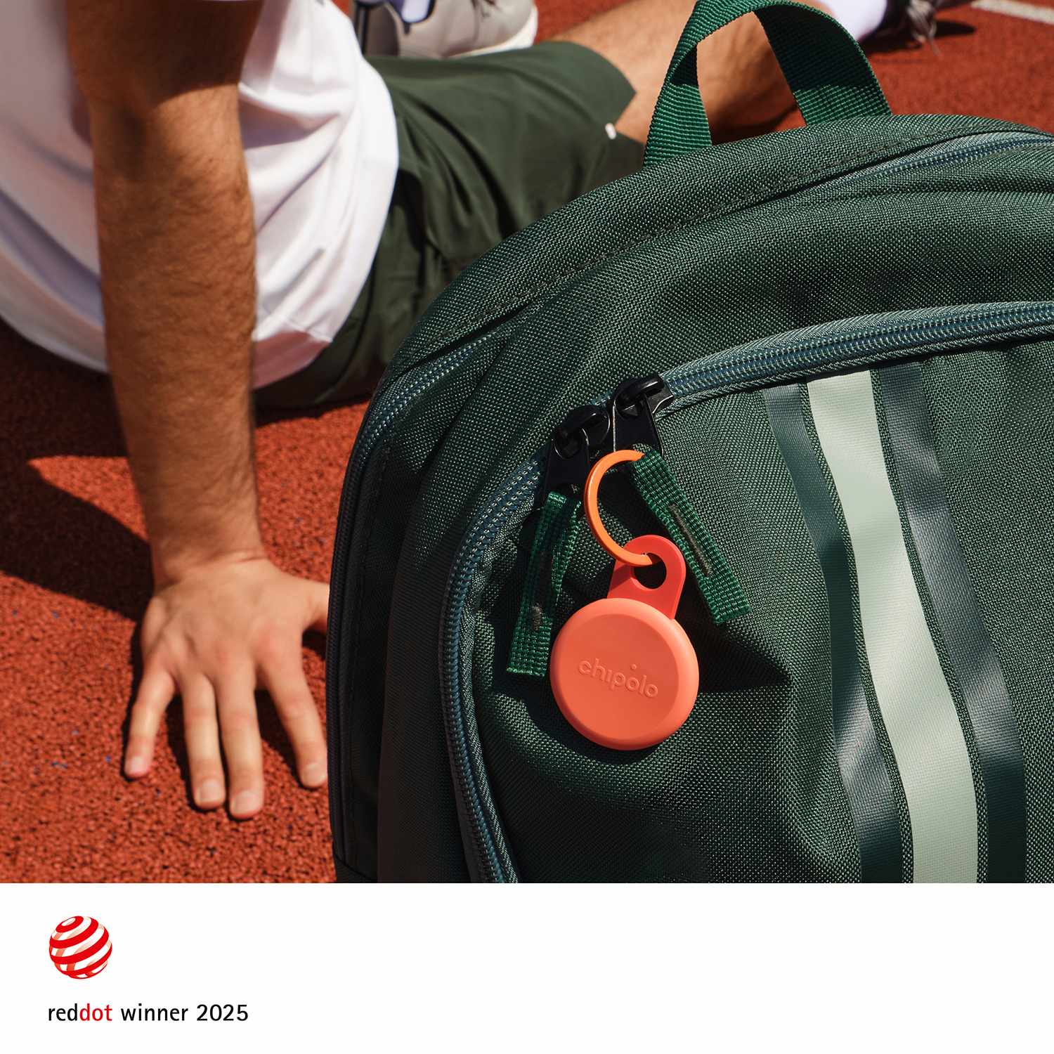 Chipolo LOOP Tracking Tag (Works with Android's Find Hub Device or Apple Find My) Coral