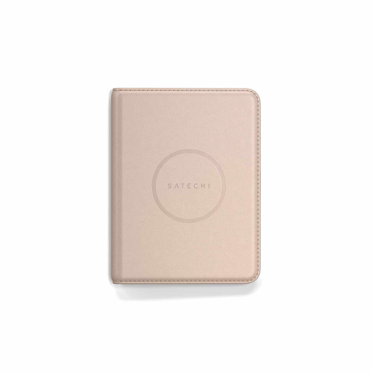 Satechi Vegan-Leather Passport Cover with Find My Desert Rose