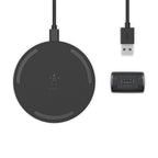 Belkin BoostCharge Wireless Charging Pad 10W with QC 3.0 Wall Charger and Cable Black