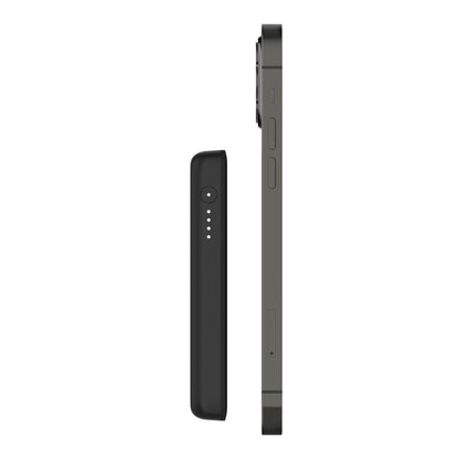 BPD002btBK BoostCharge Magnetic Portable 5W 3000 mAh Wireless Charger Black