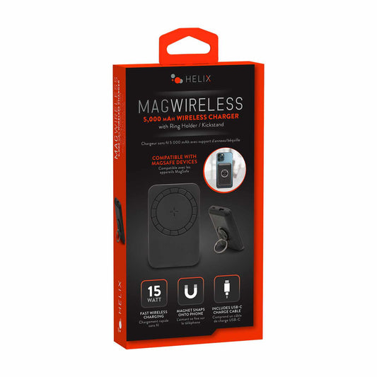 ETHMAGPB5 5000 mAh Wireless Charging Power Bank Black