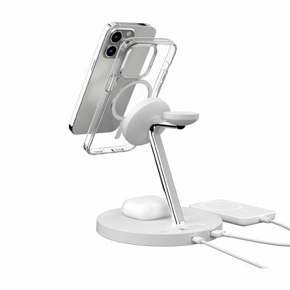 MAAIWA130WH22 MagEasy PowerStation 4-in-1 Magnetic Wireless Charging Stand White
