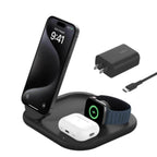 Belkin BoostCharge Qi2 3-in-1 Wireless Charging Stand 15 W Black