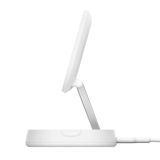 WIA008ttWHCA BoostCharge Pro Convertible Magnetic Wireless Charging Stand with Qi2 15W White