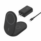 Belkin BoostCharge Qi2 2-in-1 Foldable Wireless Charger 15W Black