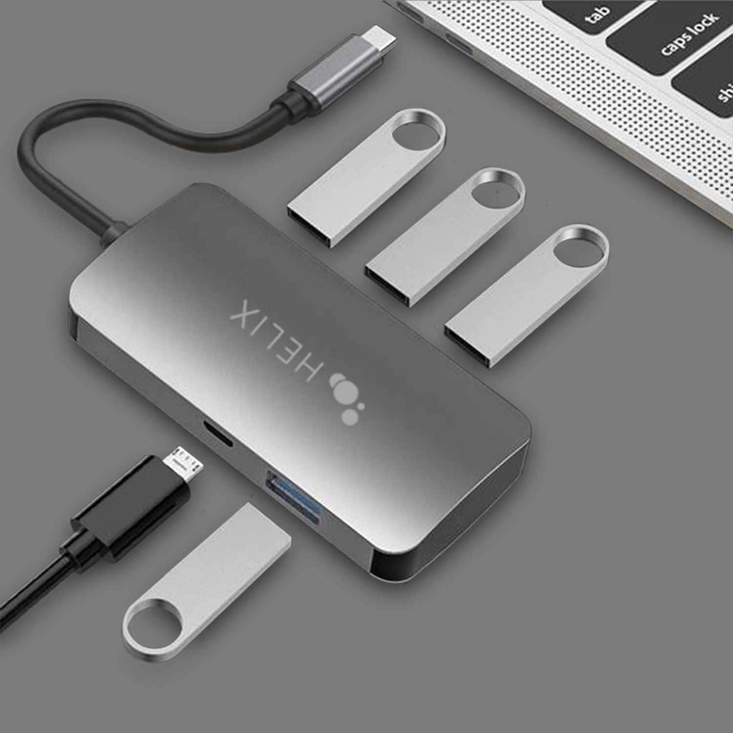ETHADPCA4 USB-C to 4-Port USB-A Hub Black