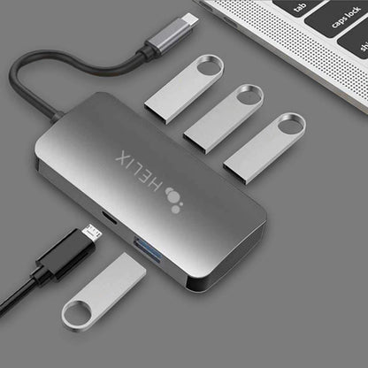 ETHADPCA4 USB-C to 4-Port USB-A Hub Black