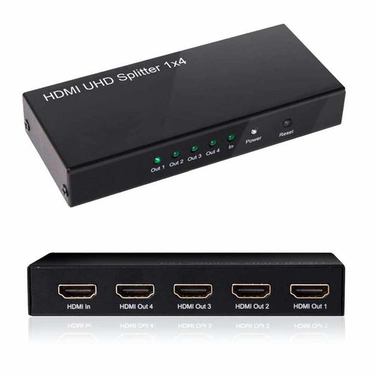 CSV1380 HDMI 4K60HZ 2.0 UHD Splitter 4 Ports Black