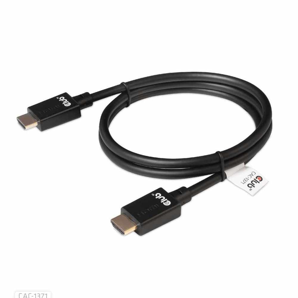 CAC1371 HDMI 2.1 Male to HDMI 2.1 Male Ultra High Speed 4K120HZ 8K60HZ 1m/3.28ft CERTIFIED Black