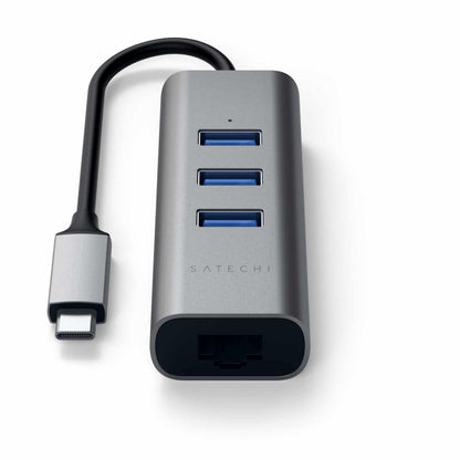 STTC2N1USB31AM USB-C 2-in-1 USB Hub with Ethernet Space Gray