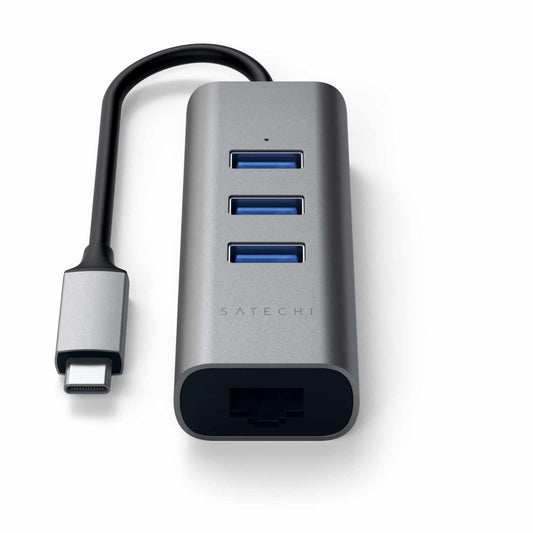 STTC2N1USB31AM USB-C 2-in-1 USB Hub with Ethernet Space Gray
