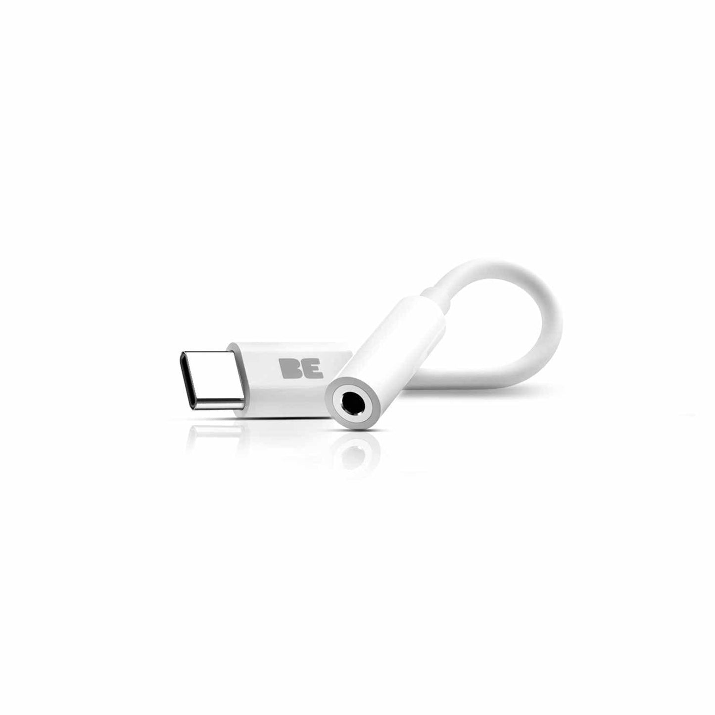 BEUSBCAUW USB-C to 3.5mm Headphone Jack Adapter White