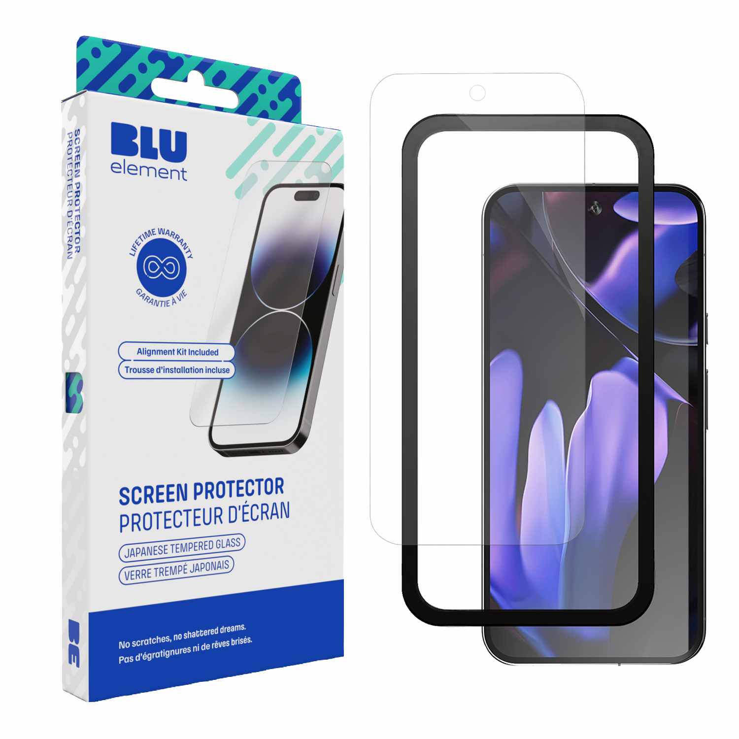 Blu Element Tempered Glass Screen Protector with Installation Kit Made for Google for Google Pixel 10 Pro XL/9 Pro XL