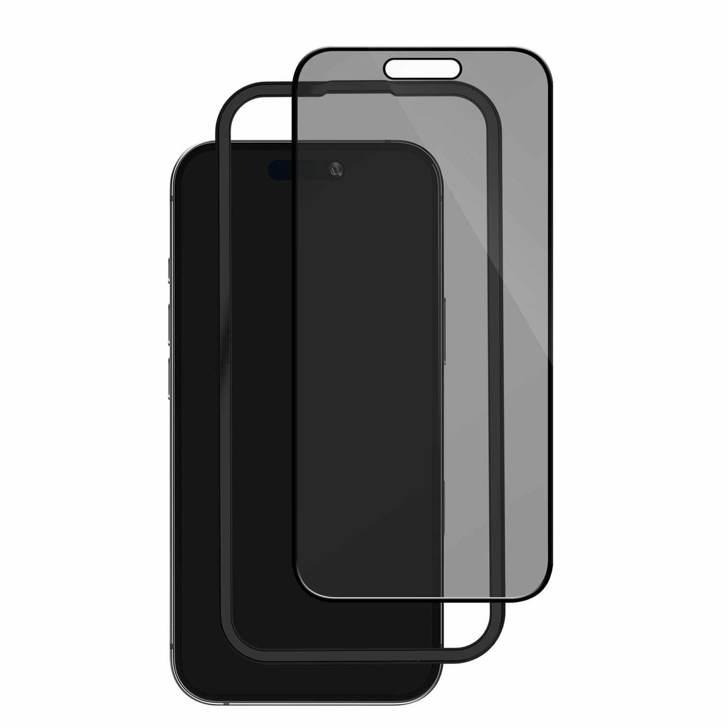 BEPGIKIP16PL Privacy Tempered Glass Screen Protector w/Installation Kit iPhone 16 Plus/15 Plus