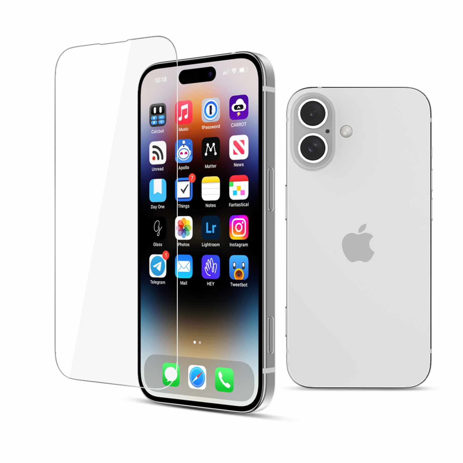 22 Cases Tempered Glass Screen Protector for iPhone 16 Plus