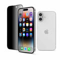22 Cases Privacy Tempered Glass for iPhone 16/15