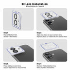 Blu Element Aluminum 1 by 1 Lens Protector Black for iPhone 17e/16e