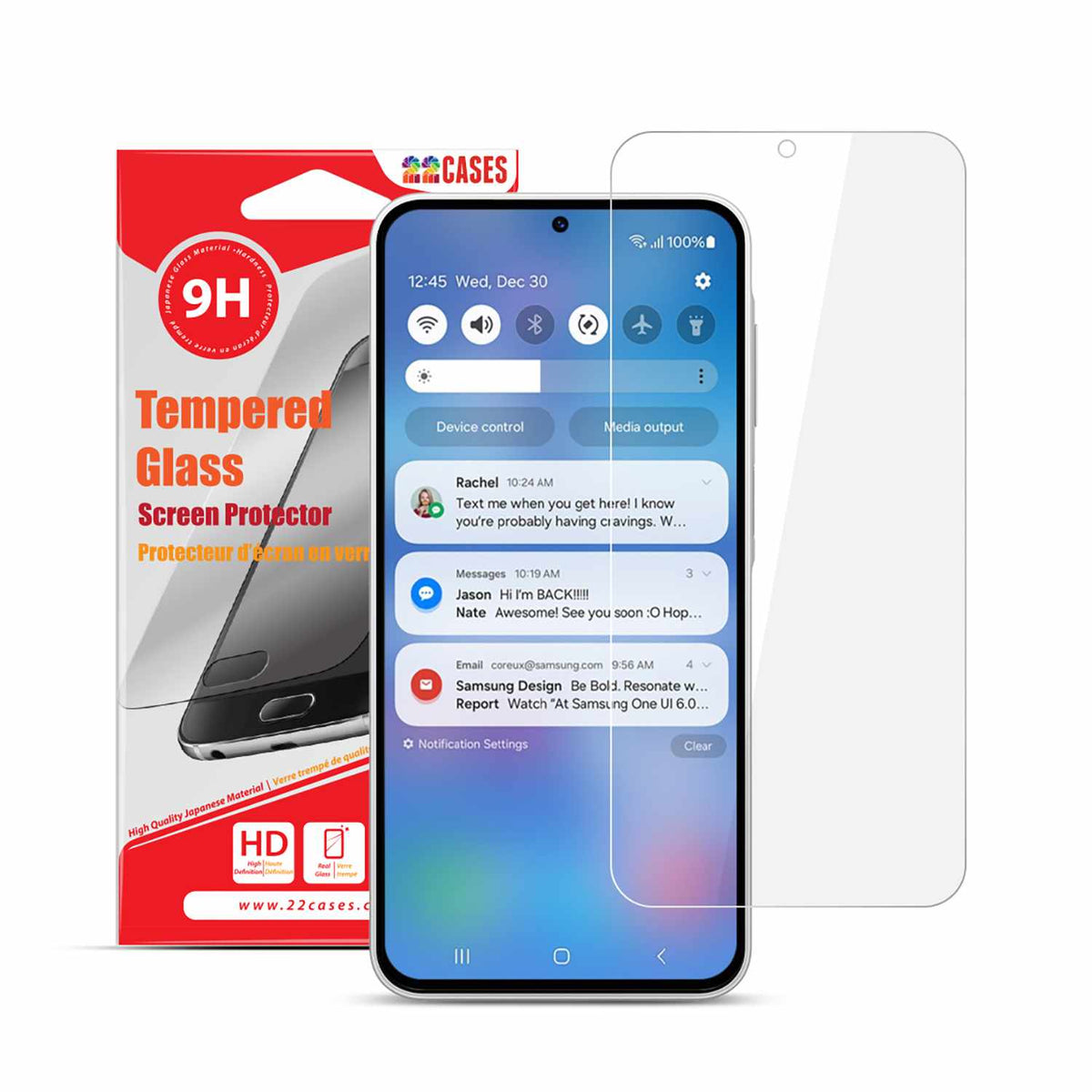 22 Cases Tempered Glass Screen Protector for Samsung Galaxy A56 5G