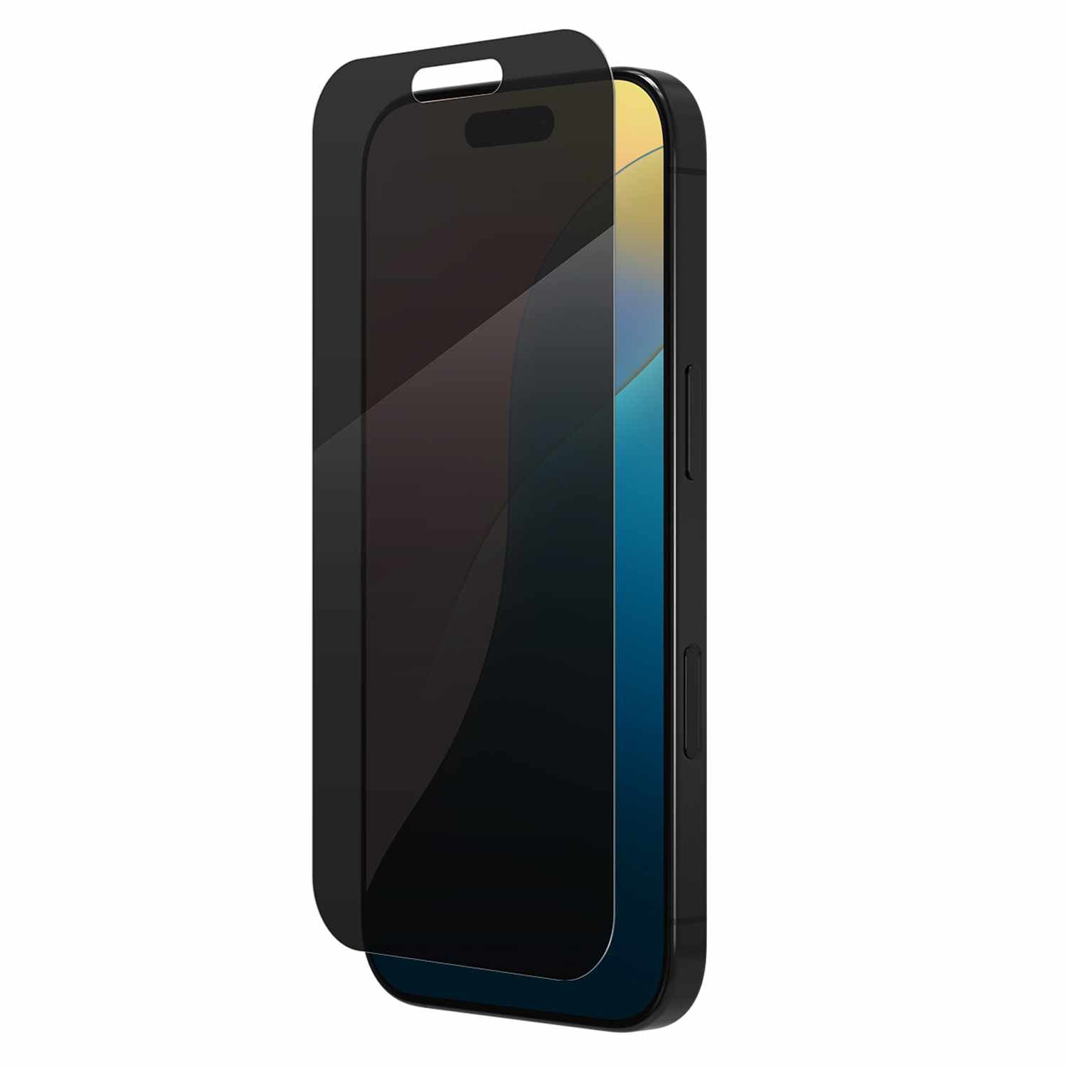 ZAGG InvisibleShield Glass Elite 2-Way Privacy Screen Protector for iPhone 16 Pro