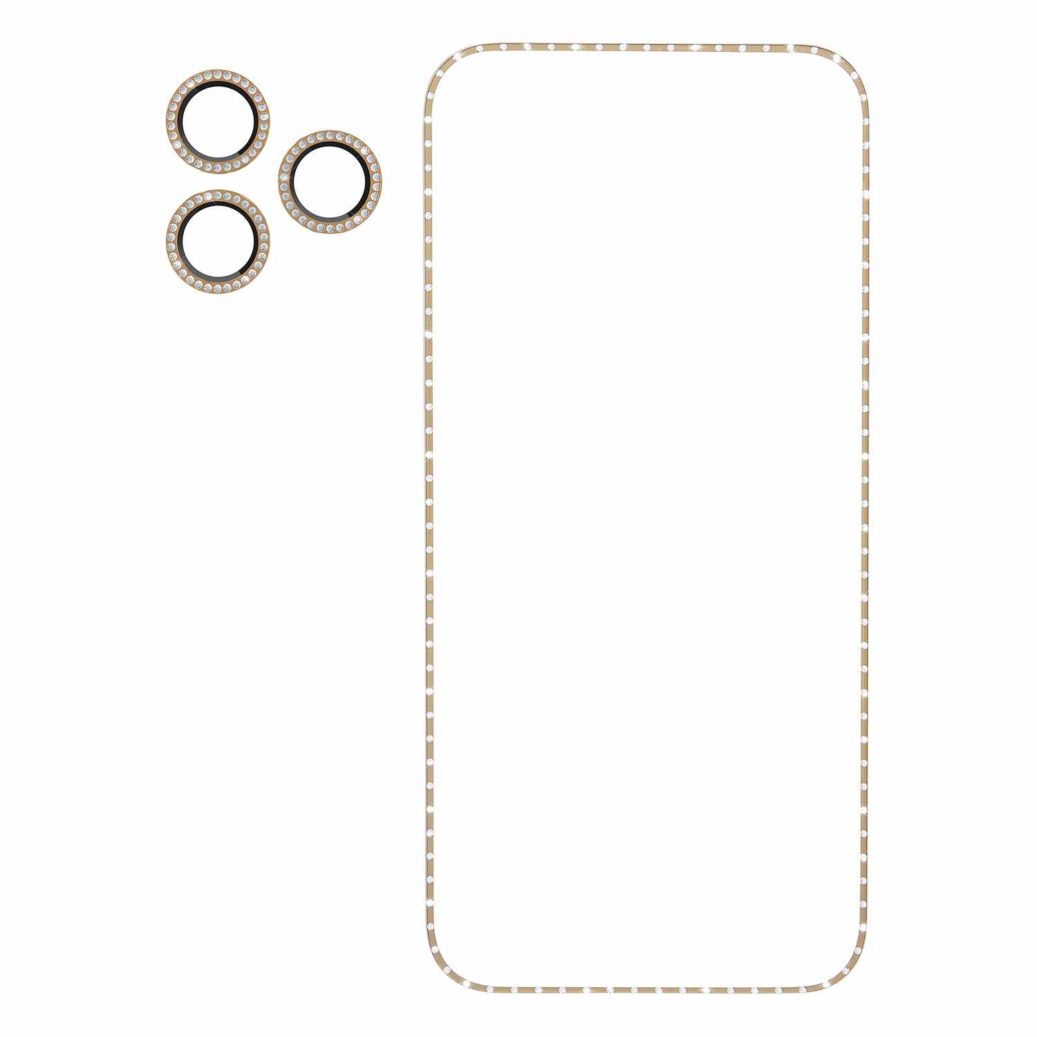 Kate Spade Screen/Lens Protector Style Kit Set in Stone Gold for iPhone 17 Pro Max